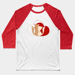 Cat love Baseball T-Shirt